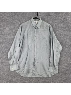 Vtg Comme Des Garcons SHIRT Men Small Gray Cupro Button Up Office Work Luxury